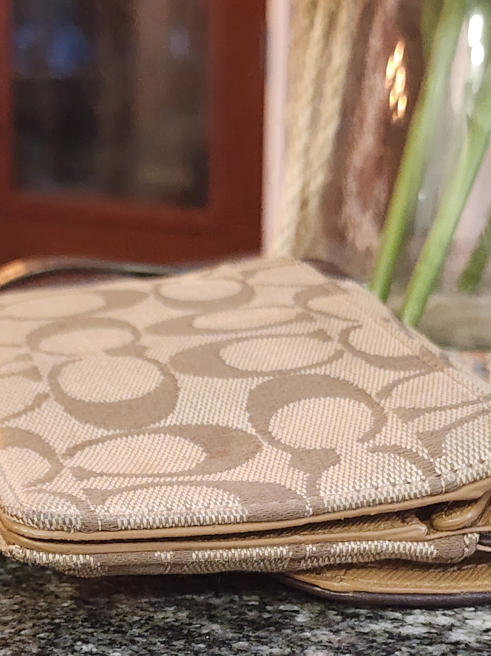 Coach Dylan Signature Canvas and Leather Mini Crossbody/wallet- GUC - Picture 4 of 7